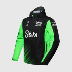 Stake F1 Kick Sauber 2025 Team Rain Jacket - Black
