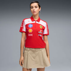Scuderia Ferrari F1 2026 Women's Team Polo Shirt - Puma Red