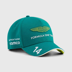 Aston Martin F1 2026 Kids Fernando Alonso Team Hat- Youth Green Lux