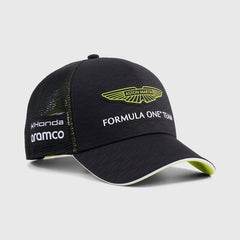 Aston Martin F1 2026 Lance Stroll Team Trucker Hat - Puma Black/Green Lux