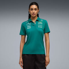 Aston Martin F1 2026 Women's Team Polo Shirt - Green Lux