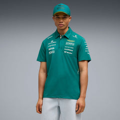 Aston Martin F1 2026 Team Polo Shirt - Green Lux