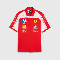 Scuderia Ferrari F1 2026 Team Authentic Polo Shirt - Puma Red in Gift Box