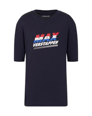 Red Bull Racing F1 Kid's Max Verstappen Front Graphic T-Shirt - Youth Navy