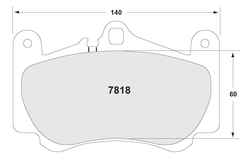 PFC Carbon Metallic Brake Pad 7818.xx.17.44
