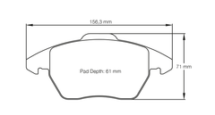 Pagid Race Pad Set 8001 29 VW