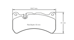 Pagid Race Pad Set 8005 14 Mercedes AMG 6 Piston