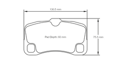 Pagid Race Pad Set 8006 RSL1 997 GT3 & Turbo Rear 19mm