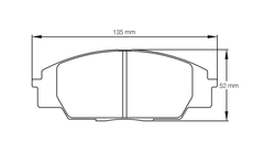 Pagid Race Pad Set 8010 29 Acura Rsx / Honda S2000