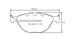 Pagid Race Pad Set 8019 19  BMW M5 E60 Front
