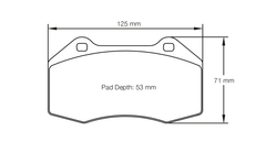 Pagid Race Pad Set 8023 RSL1 Brembo 4 Piston