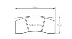 Pagid Race Pad Set 8030 RST1 1619 In 17mm