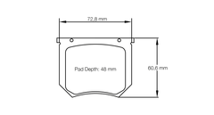 Pagid Race Pad Set 8032 H03 Historic Girling Vintage Pad