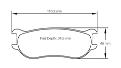 Pagid Street+ Brake Pads 8034
