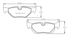 Pagid Race Pad Set 8035 29 BMW Rear