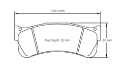 Pagid Race Pad Set 8038 RST1 2488 In 22mm