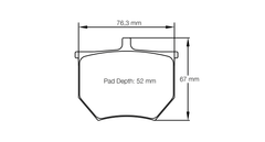 Pagid Race Pad Set 8040 H29E Historic AP Cp2372