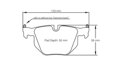 Pagid Race Pad Set 8051 19 BMW E90 / 92 Rear
