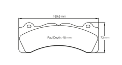 Pagid Race Pad Set 8061 29 Brembo 6 Piston M2 D48
