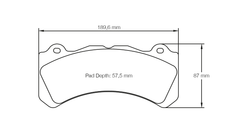 Pagid Race Pad Set 8062 RSL1 Brembo 6 Piston L2 D57.5