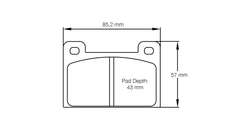 Pagid Race Pad Set 8067 H42 Historic Wartburg