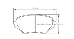 Pagid Race Pad Set 8082 RSL1 Miata Mx5 Front