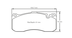 Pagid Race Pad Set 8084 29 BMW 135I Front 6 Piston