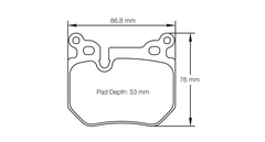 Pagid Race Pad Set 8085 29 BMW 135I Rear