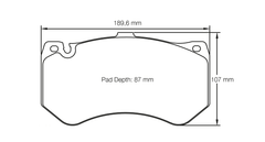 Pagid Race Pad Set 8088 RSC1 Mercedes Sls AMG Front