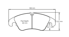 Pagid Race Pad Set 8096 19 Audi; Ford