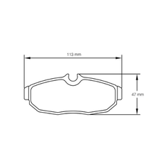 Pagid Race Pad Set 8113 RST4 Mustang Rear