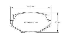 Pagid Race Pad Set 8127 29 Spec Miata [Nb] Front
