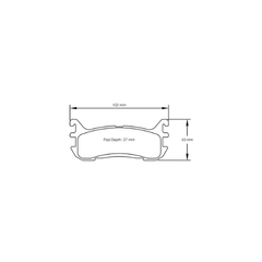 Pagid Race Pad Set 8129 29 Spec Miata [Nb] Rear