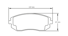 Pagid Race Pad Set 8174 RSL1 Subaru Impreza Wrx Front