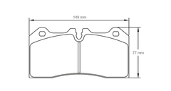 Pagid Race Pad Set 8187 RSC1 Mclaren Rear Pad