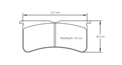 Pagid Race Pad Set 8195 RST3 2205 In 16.5mm