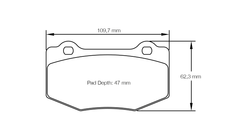 Pagid Race Pad Set 8208 19-5 Corvette And Mustang Rear