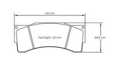 Pagid Race Pad Set 8222 RST5 AP 2557 In 25mm