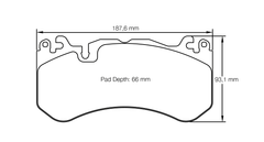 Pagid Race Pad Set 8238 RSL1 Audi, AMG GTs