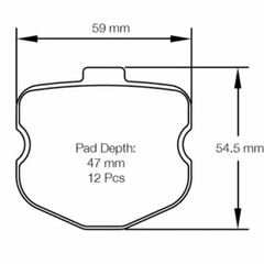 Pagid Race Pad Set 8240 29 Front Corvette C6 Z06 Front 12 Pads Per Set