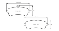 Pagid Race Pad Set 8246 29 AMG GTs Rear