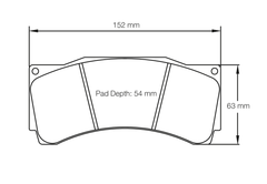 Pagid Race Pad Set 8250 RST5 Alcon, AP