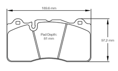 Pagid Race Pad Set 8253 RSC2 Viper Acr Ceramic Front
