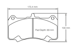 Pagid Street+ Brake Pads 8258