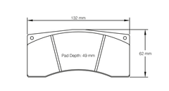Pagid Race Pad Set 8267 RST3 Alcon B Type (4441)