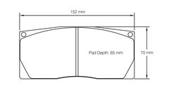 Pagid Race Pad Set 8268 RST1 Alcon Xt (4464)