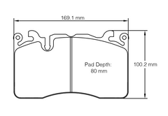 Pagid Race Pad Set 8269 RSC1 Mclaren 720, 600Lt Front