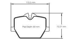 Pagid Race Pad Set 8276 RSL29 BMW 3 Series (G20, G21) 4 Series (G22, G23, G82), Toy Gr Supra