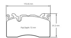 Pagid Race Pad Set 8283 RSL29 Mclaren 720S; Multi T Disc Front