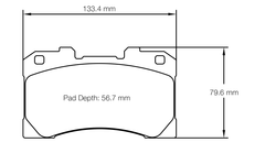 Pagid Race Pad Set 8299 RST5E Toyota Yaris Gr Cup Front